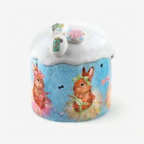 Форма для кулича "Зайка" D90 H90 мм 1 шт pmK9090сZA