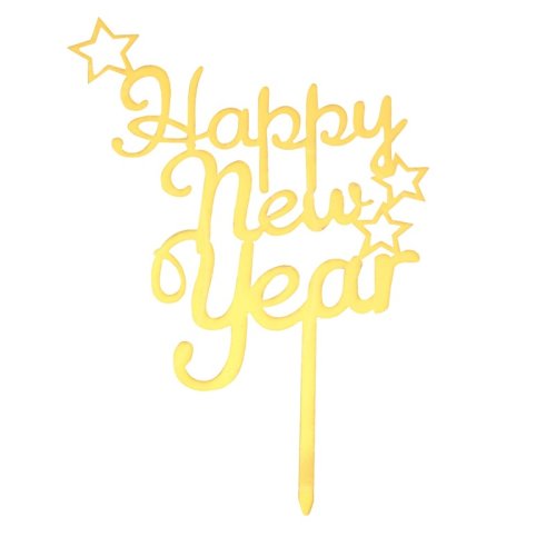 Топпер декоративный акриловый "Happy New Year" 7665933