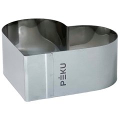 Форма металлическая для выпечки PEKU "Сердце" H6 D15 см С/6/15