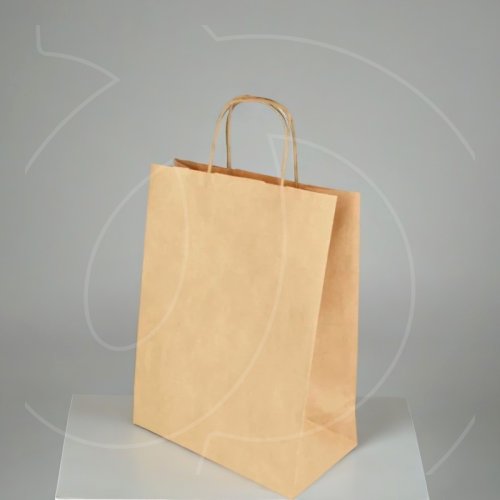 Пакет бумажный с ручками Крафт 26х15х35 см OSQ CarrBag TW 260