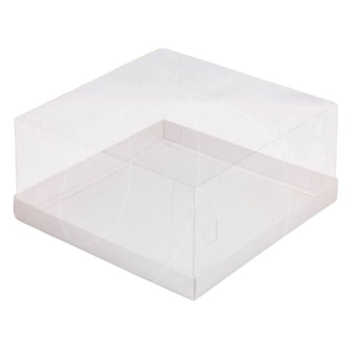 Коробка для торта с прозрачной крышкой 20,5х20,5х10 см 025180