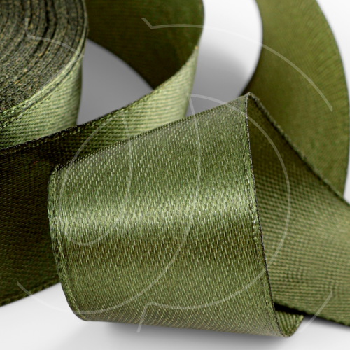 Лента для декора и упаковки атласная Тёмно-зелёная 2,5 см 23 м 5052158