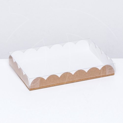 Коробка для сладостей крафт 22х15х3 см 7184429