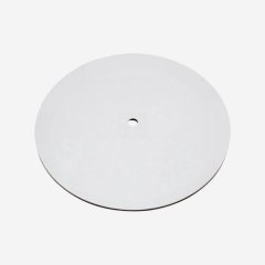 Подложка под торт с отверстием двухсторонняя ЛХДФ Белая 14 см 