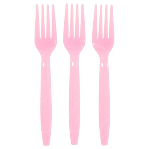 Вилки пластиковые Розовые 6 шт 7689404