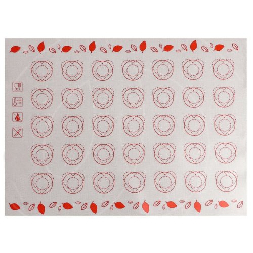 Коврик силиконовый армированный с разметкой для 35 макарон 40х30 см 2818763