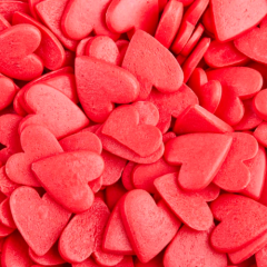 Посыпка кондитерская сердечки большие "Красные" 50 г tp16076