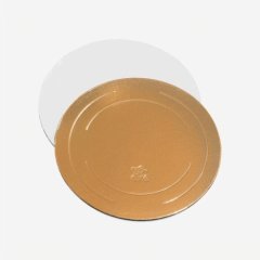 Подложка под торт Золото/Белая 3,2 мм 20 см ForG BASE 3,2 G/P D 200 S