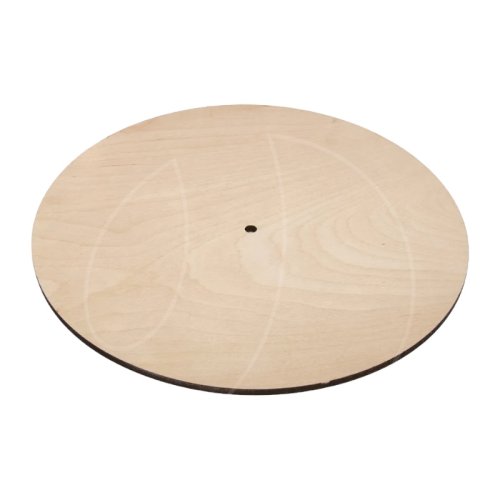 Подложка под торт деревянная с отверстием 3-4 мм 12 см 