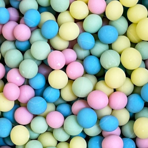 Посыпка кондитерская из дутого риса жемчуг матовый "Жёлто-голубо-розово-изумрудный микс" 50 г 100м