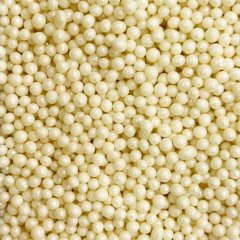 Посыпка кондитерская из дутого риса жемчуг "Белый" 2-5 мм 1,5 кг 101