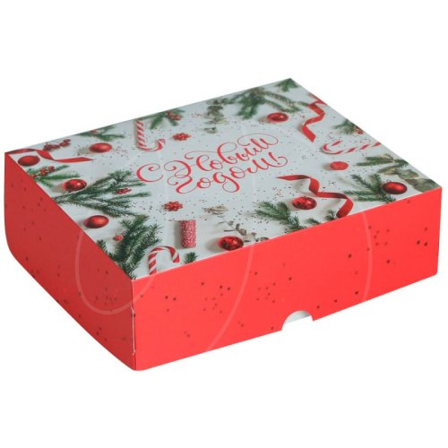 Коробка для сладостей "С Новым Годом!" 20х17х6 см 5155342
