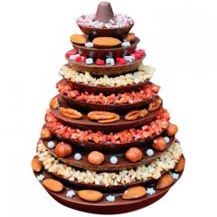 Молд силиконовый 3D "Ёлка-пирамида" 18 см 03202