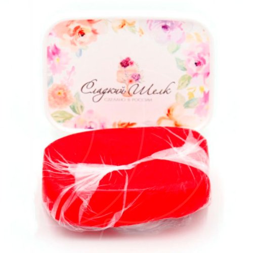 Мастика ванильная Сладкий шёлк Красная 250 г 