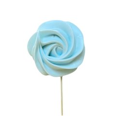 Украшение кондитерское сахарное безе на палочке "Голубое" 15 г Б31 голубое