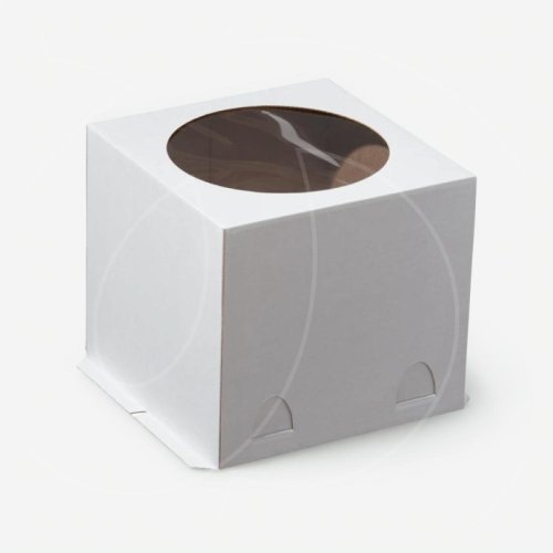 Коробка для торта с окном белая 24х24х22 см ForG STANDARD I W W 240*240*220 S