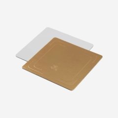 Подложка под торт Золото/Белая 3,2 мм 22х22 см 