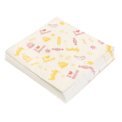 Бумага для бенто-торта "Пекарня" 18х18 см 100 шт ББ-3