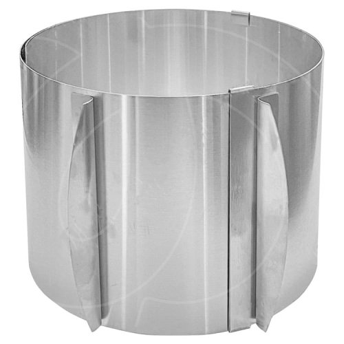 Форма металлическая для выпечки раздвижная Круг H15 D16-30 см Хит-23