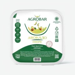 Пюре замороженное AGROBAR Авокадо 1 кг 
