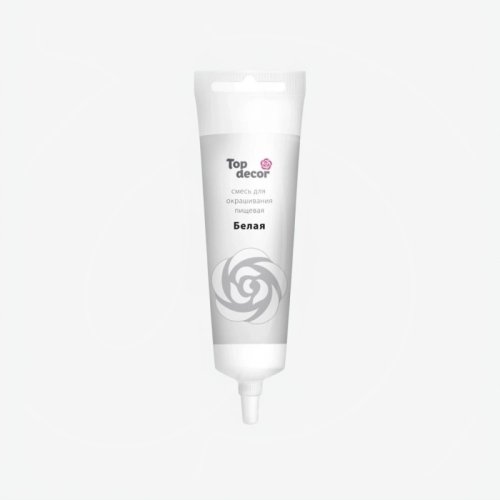Краситель пищевой гелевый водорастворимый Top Decor "Белый" 100 г hk30409