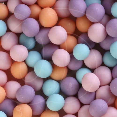 Посыпка кондитерская из дутого риса жемчуг матовый "Нежный микс" 6-8 мм 50 г 097м