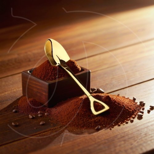 Ложка десертная металлическая Золото 12 см 5073519