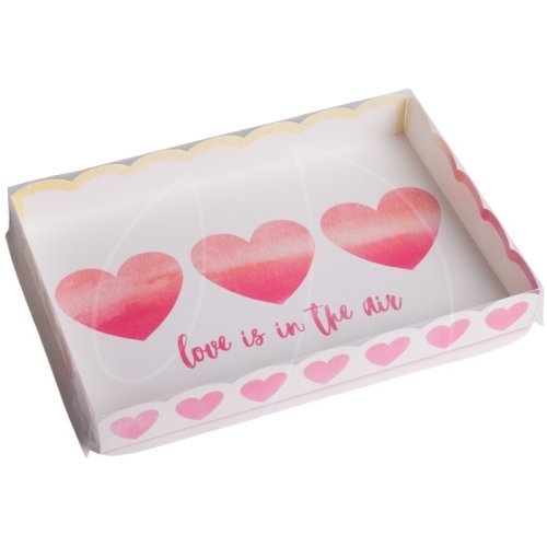 Коробка для сладостей с окном "Любовь в воздухе" 22х15х3 см 4711932