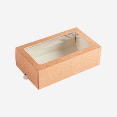 Коробка для макарон большая крафт 18x11x5,5 см OSQ MB 12 