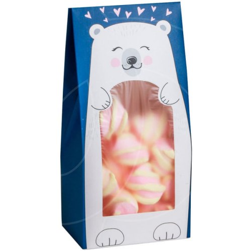 Коробка для сладостей с окном "Новогодний медвежонок" 9х19х6 см 4623209