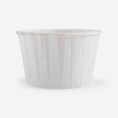 Капсула бумажная с подворотом Белая (без ламинации) D50 H40 100 шт 36676; 