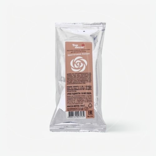 Мастика кондитерская цветочная Top Decor "Белая" 100 г tp66736