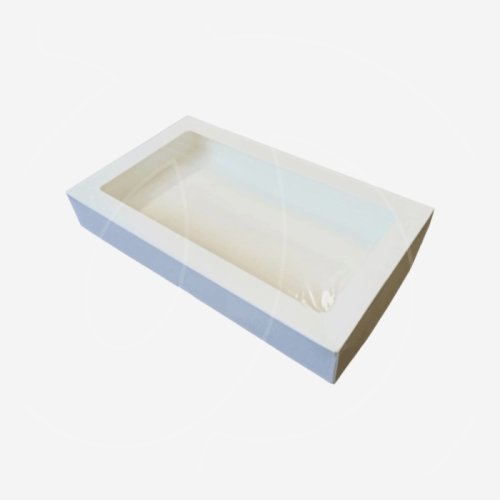 Коробка для сладостей белая 20х12х4 см 9643041