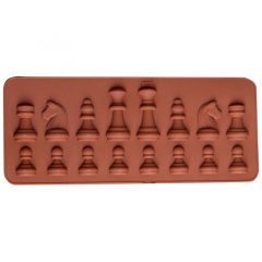 Форма силиконовая "Шахматы" 16 шт 4597553